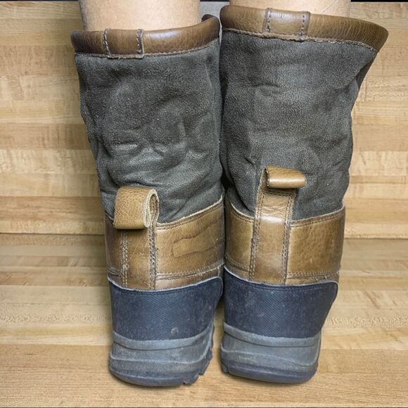 Land's End Insulated Rubber Winter Boots Lined 8D - Picture 4 of 6